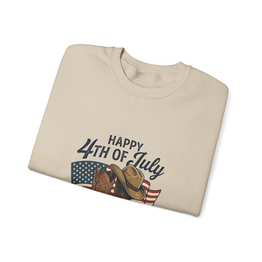 4th of July Cowboy Boots Sweatshirt | western, rustic