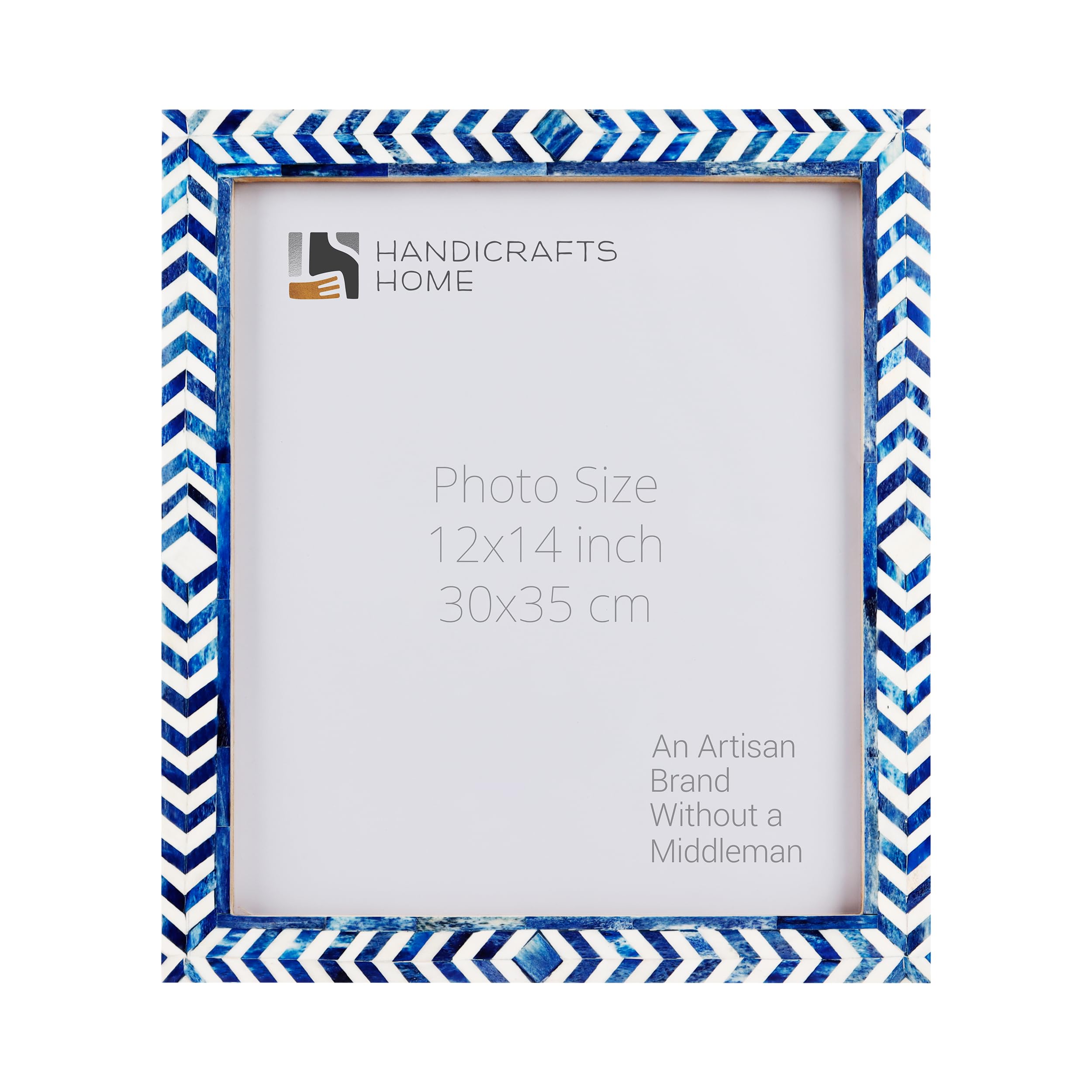 Poster Frames Taj Pattern Bone, Resin Inlay, Blue, 5 Sizes