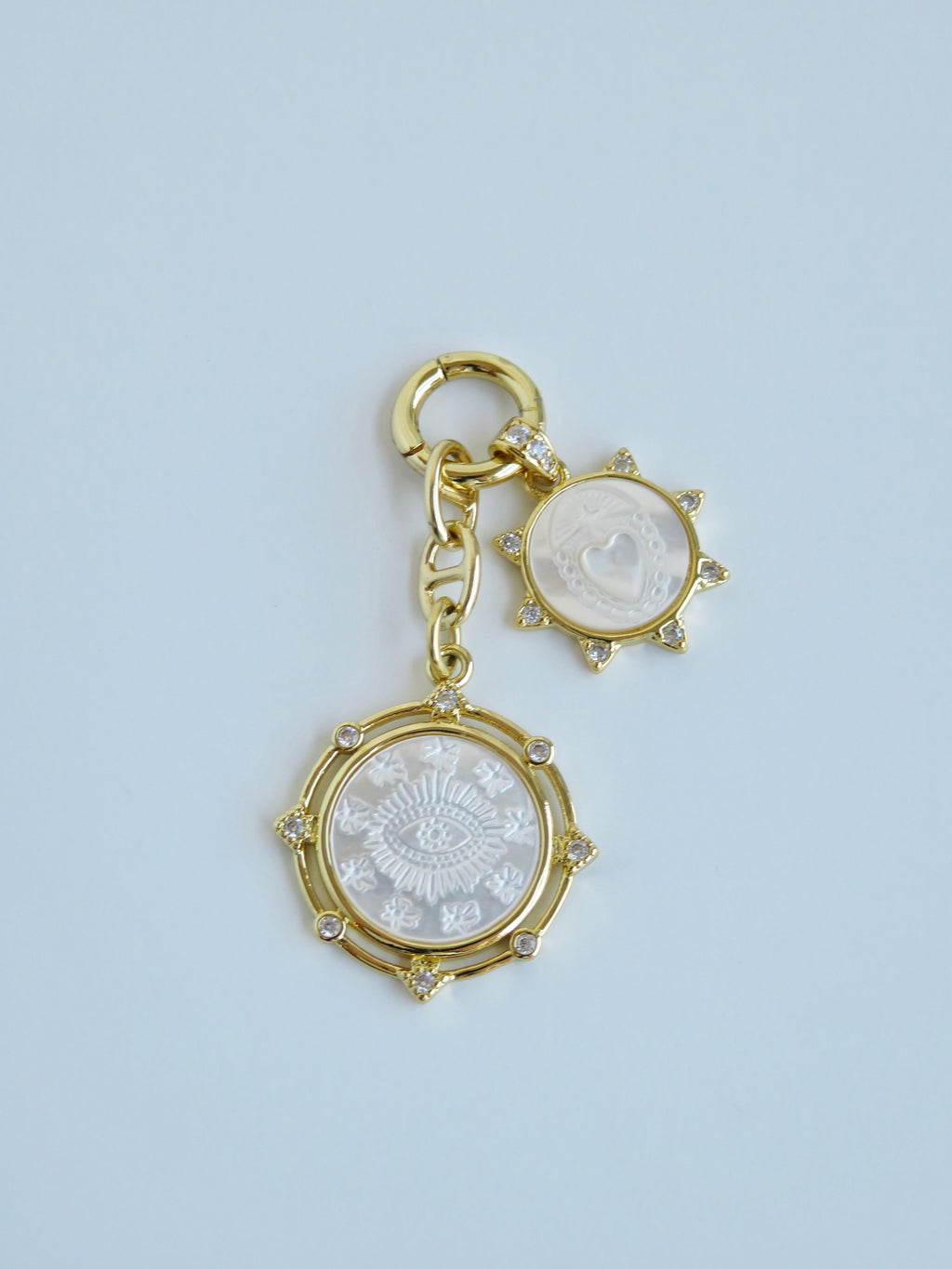 Sanxenxo Perla Sacred Heart Guardian Eye Charm Cluster