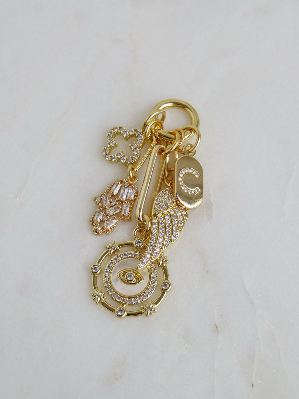 Love & Divine Guidance Initial Charm Cluster