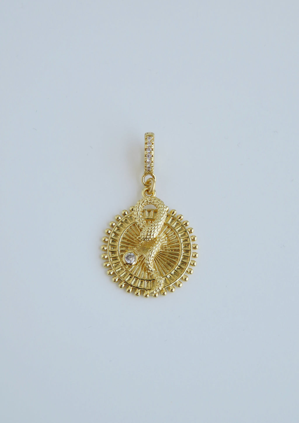 Wholeness Serpent Pendant - Hinged Clasp
