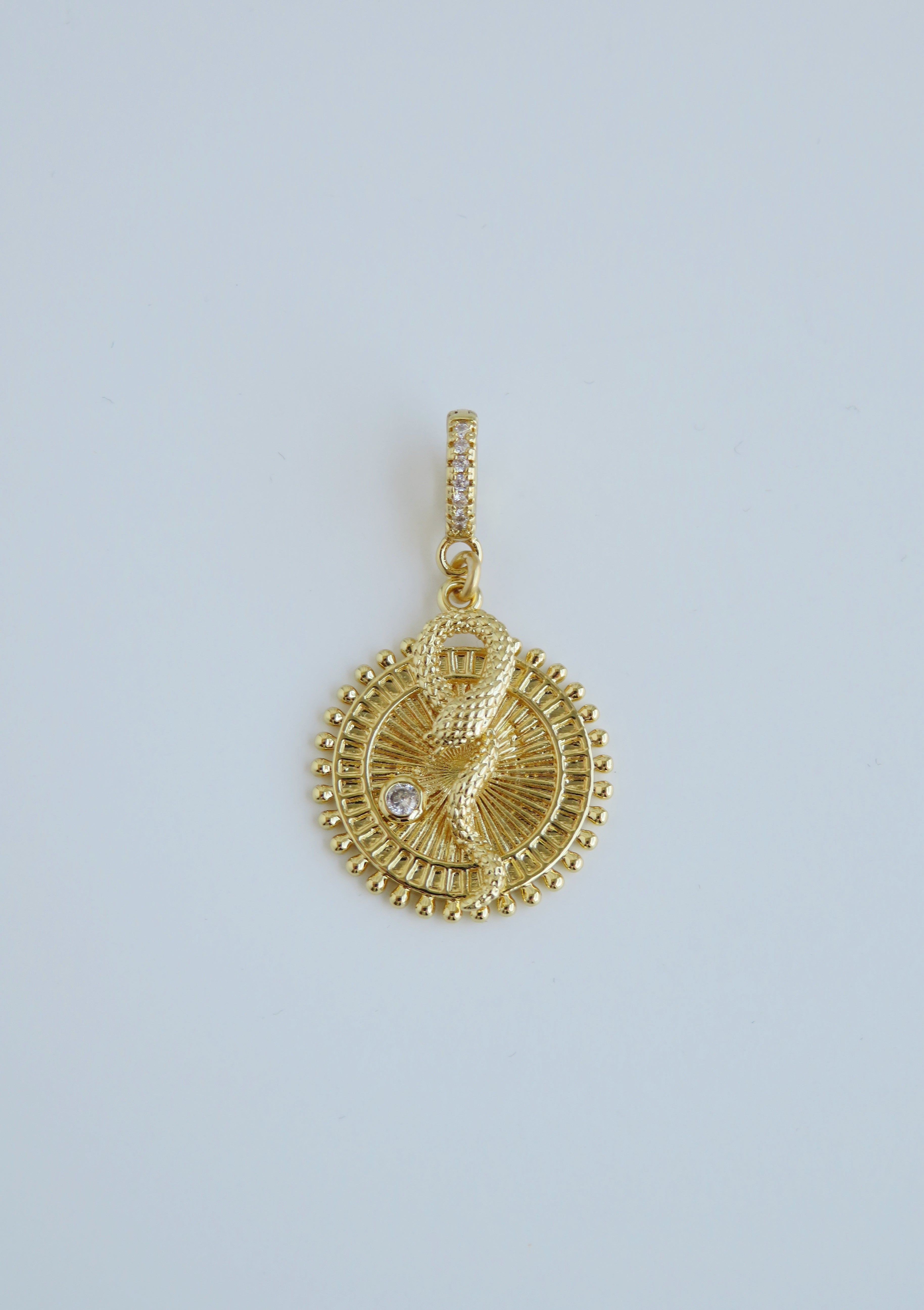 Wholeness Serpent Pendant - Hinged Clasp