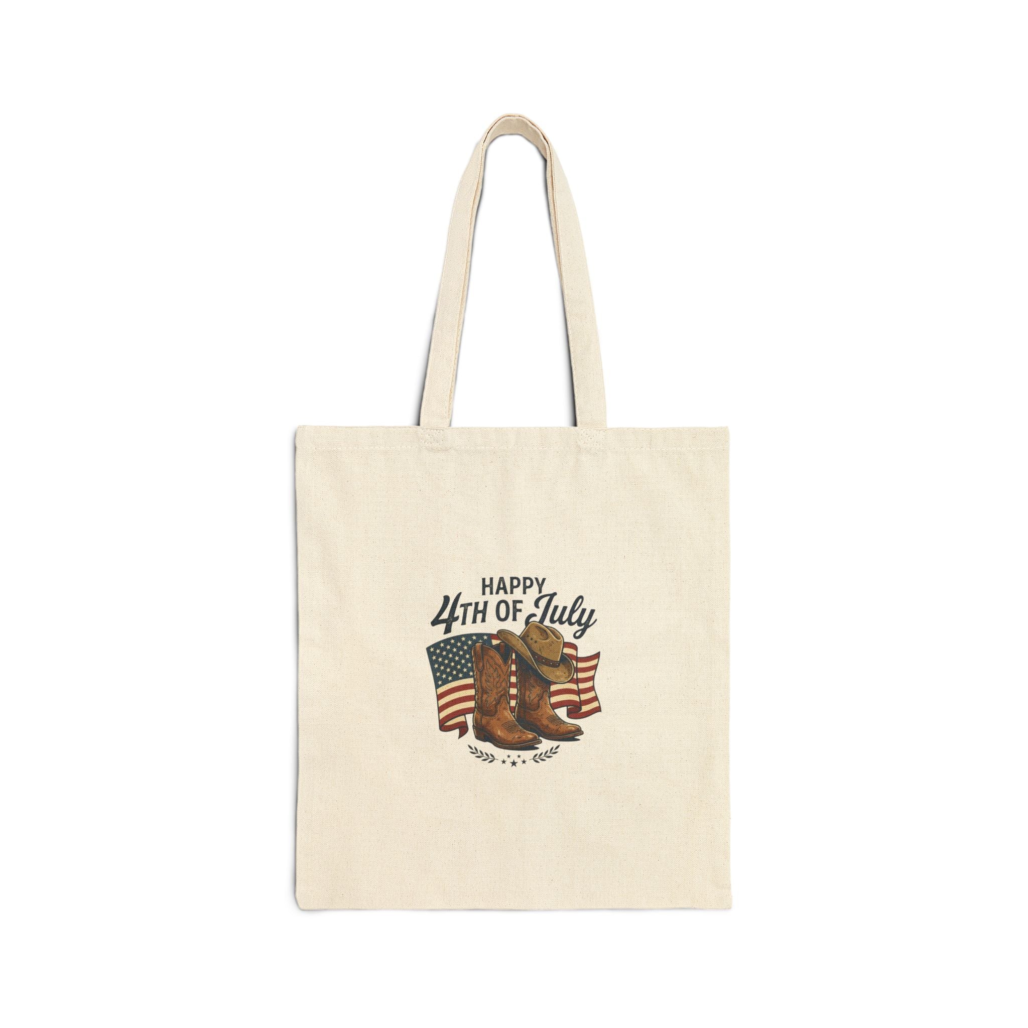 Western Cowgirl Boots 4th of July Tote | rustic prairie, vintage ranch