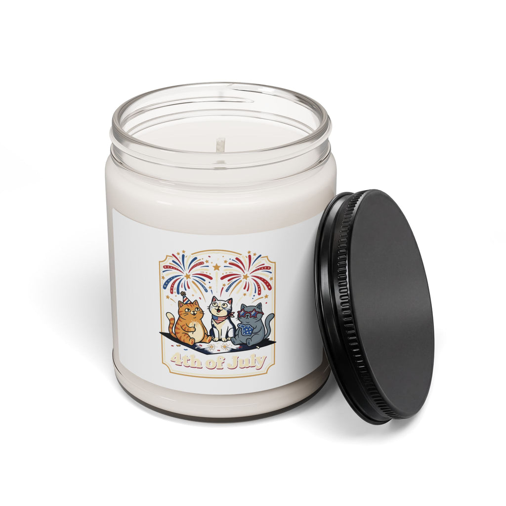 Faith & Freedom July 4th Candle | Scented Soy Candle, Patriotic Vintage Americana