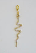 Diamond Serpent Charm on swivel clasp