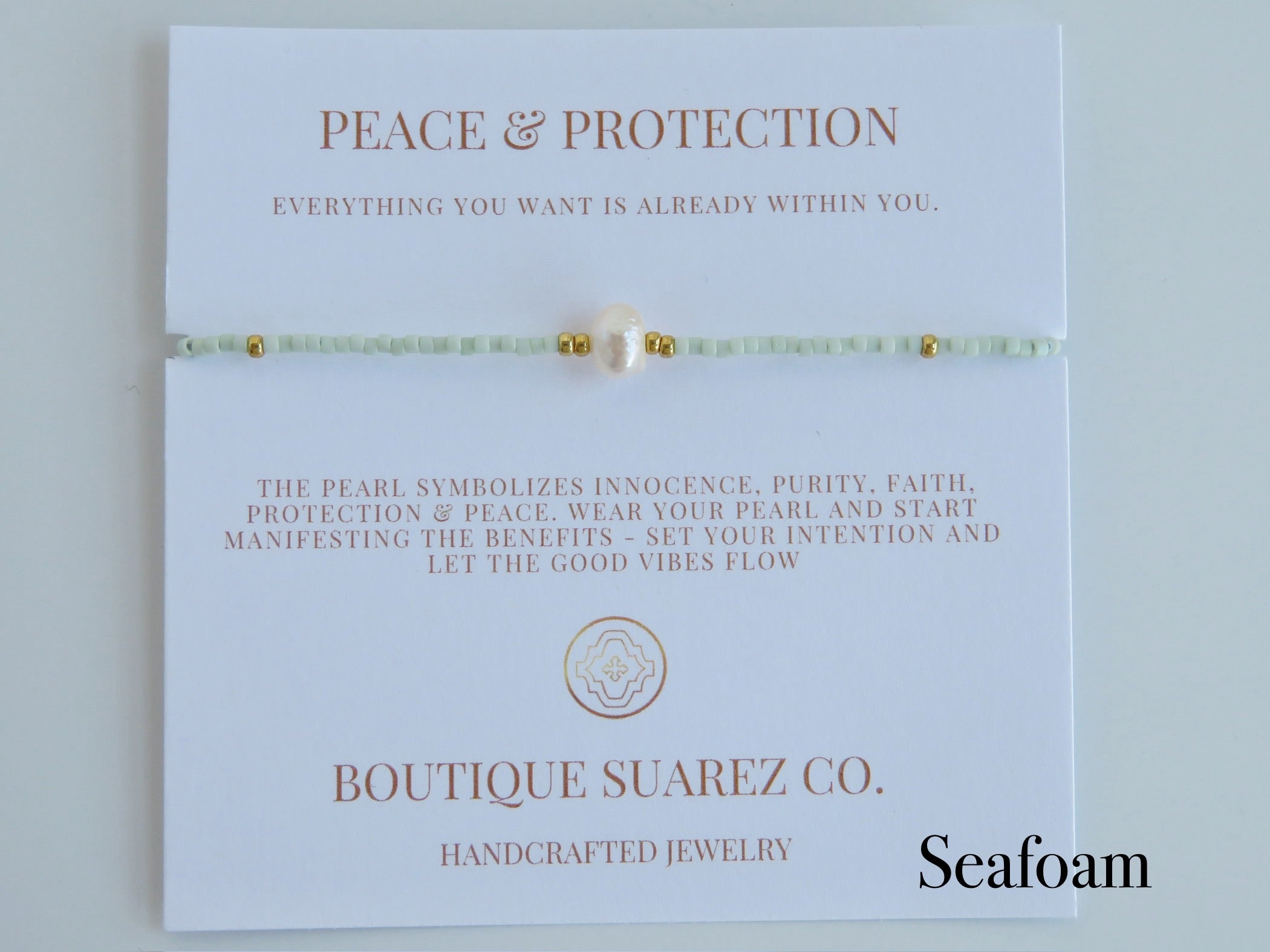 Manifest Peace - Pearl Bracelet