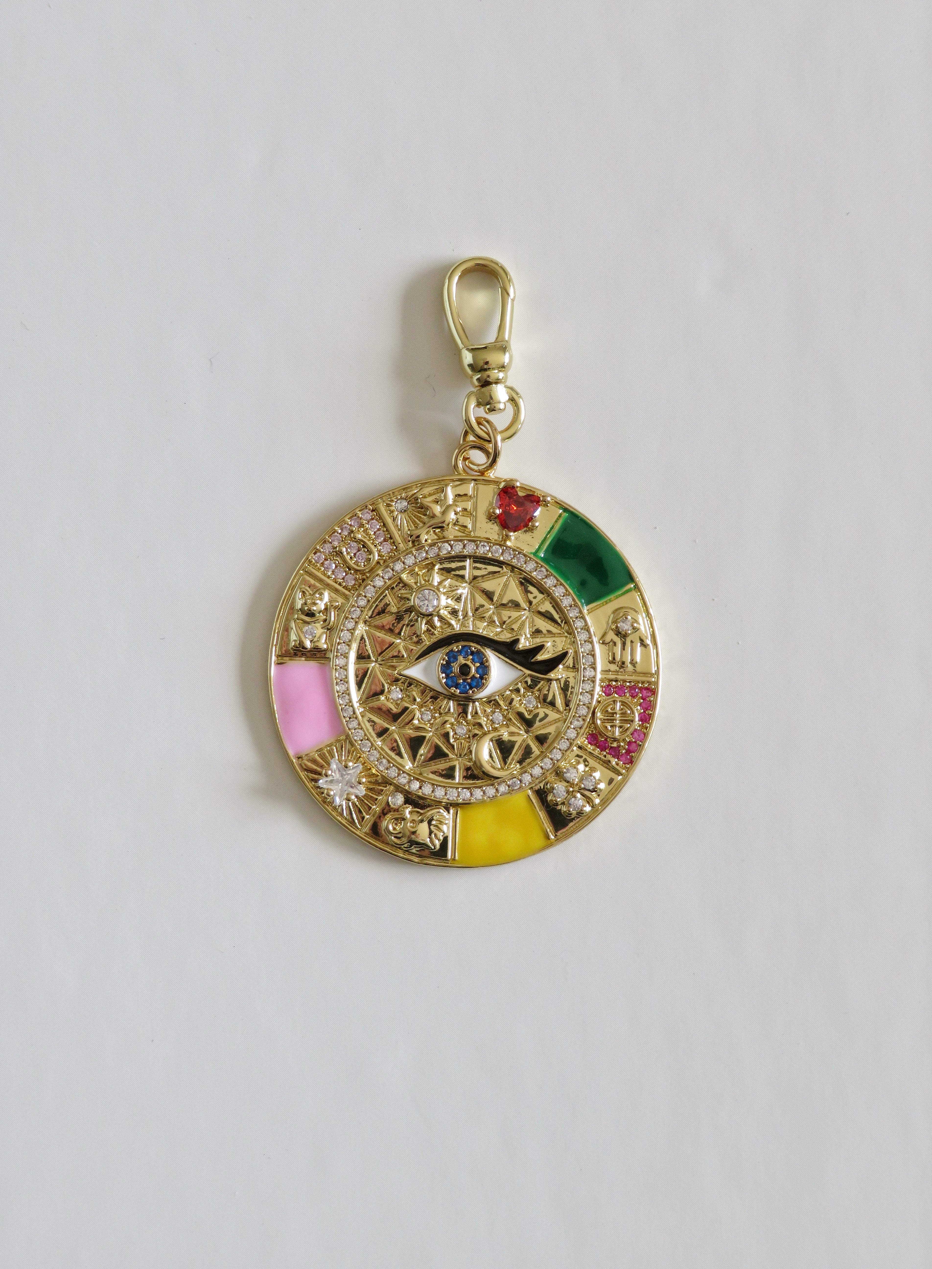 Celestial Evil Eye Good Luck Charm with Clasp