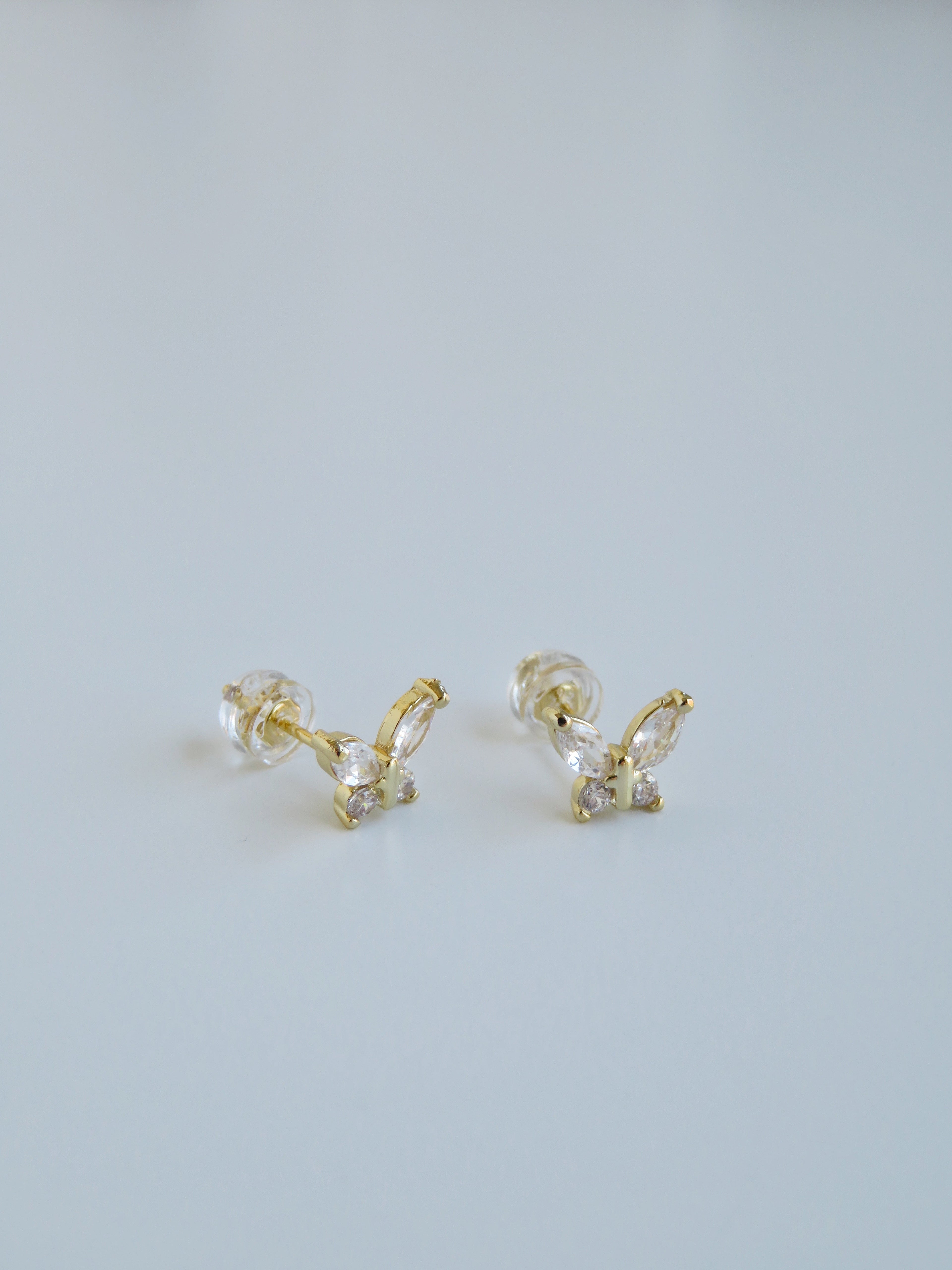 Diamond Butterfly Earrings