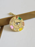 Celestial Evil Eye Good Luck Charm with Clasp
