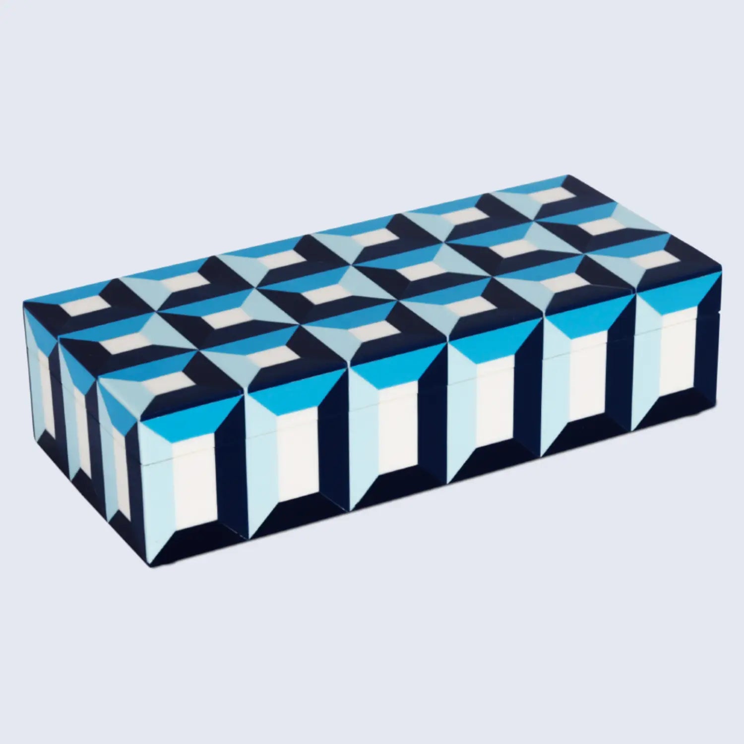 Blue Resin Inlay Decorative Storage Box – Patisserie Modern Collection