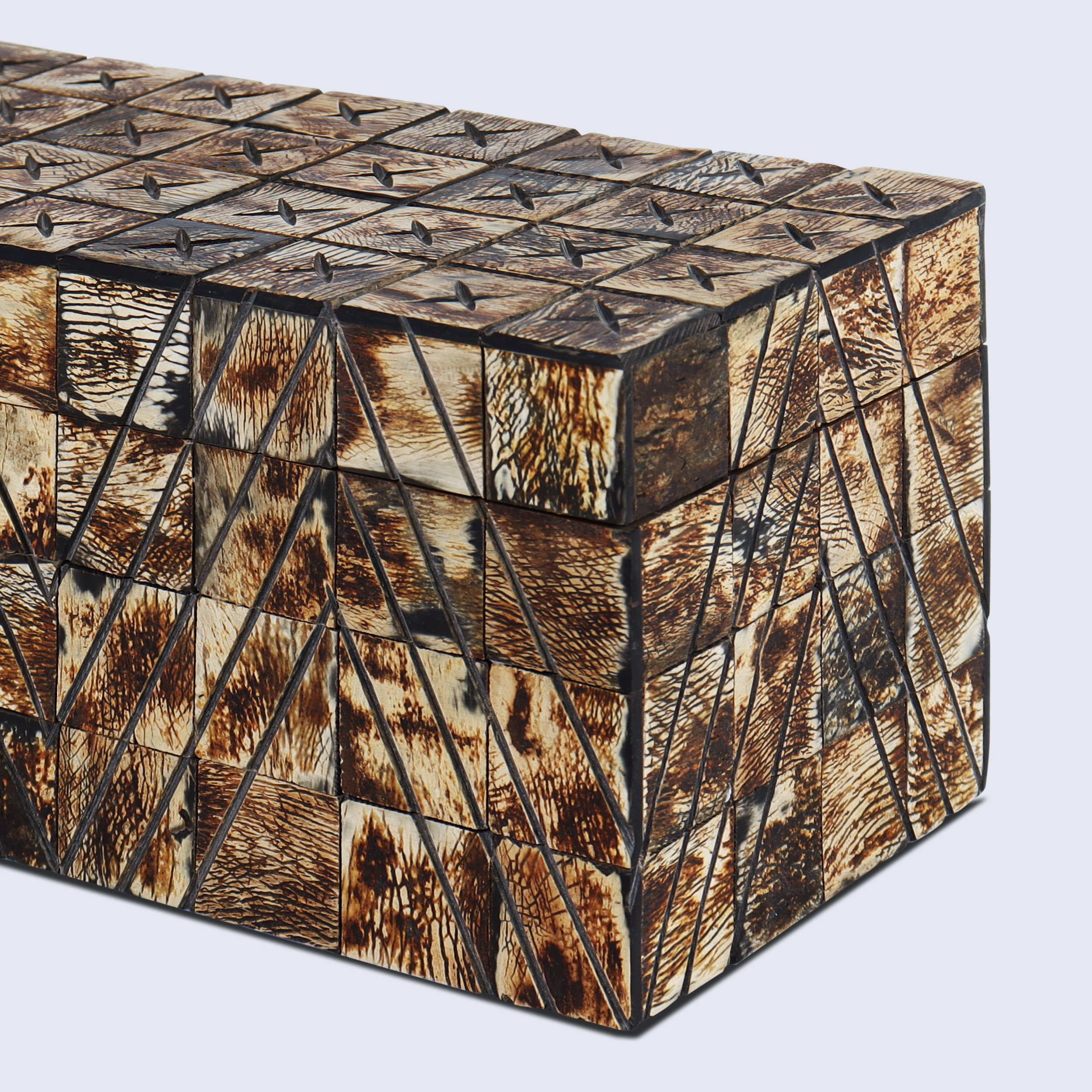 Decorative Box Kept Paradox Collection Horn Inlay available in 7 sizes