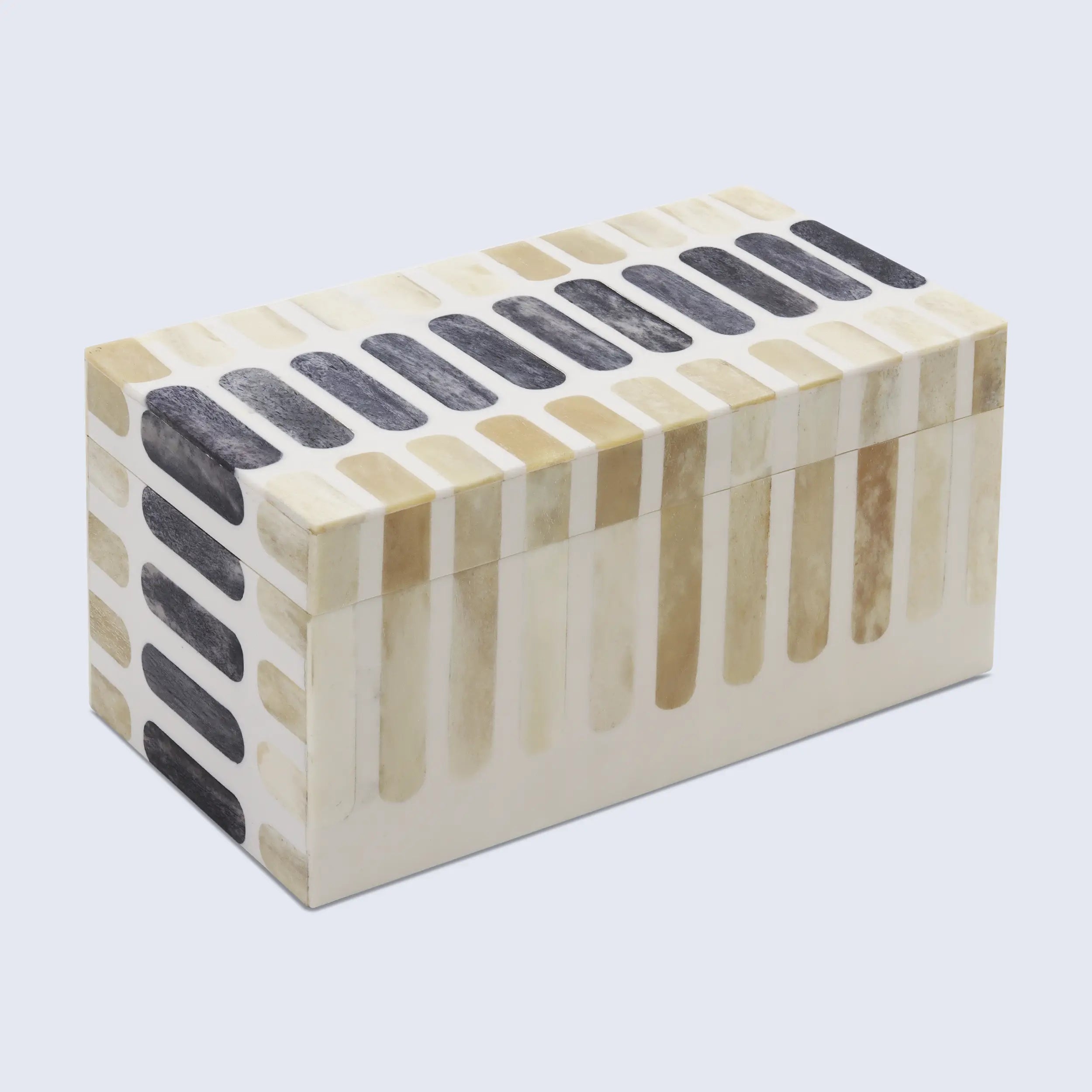 Decorative Box Patisserie Caramel Collection Bone & Resin Inlay 7 Sizes