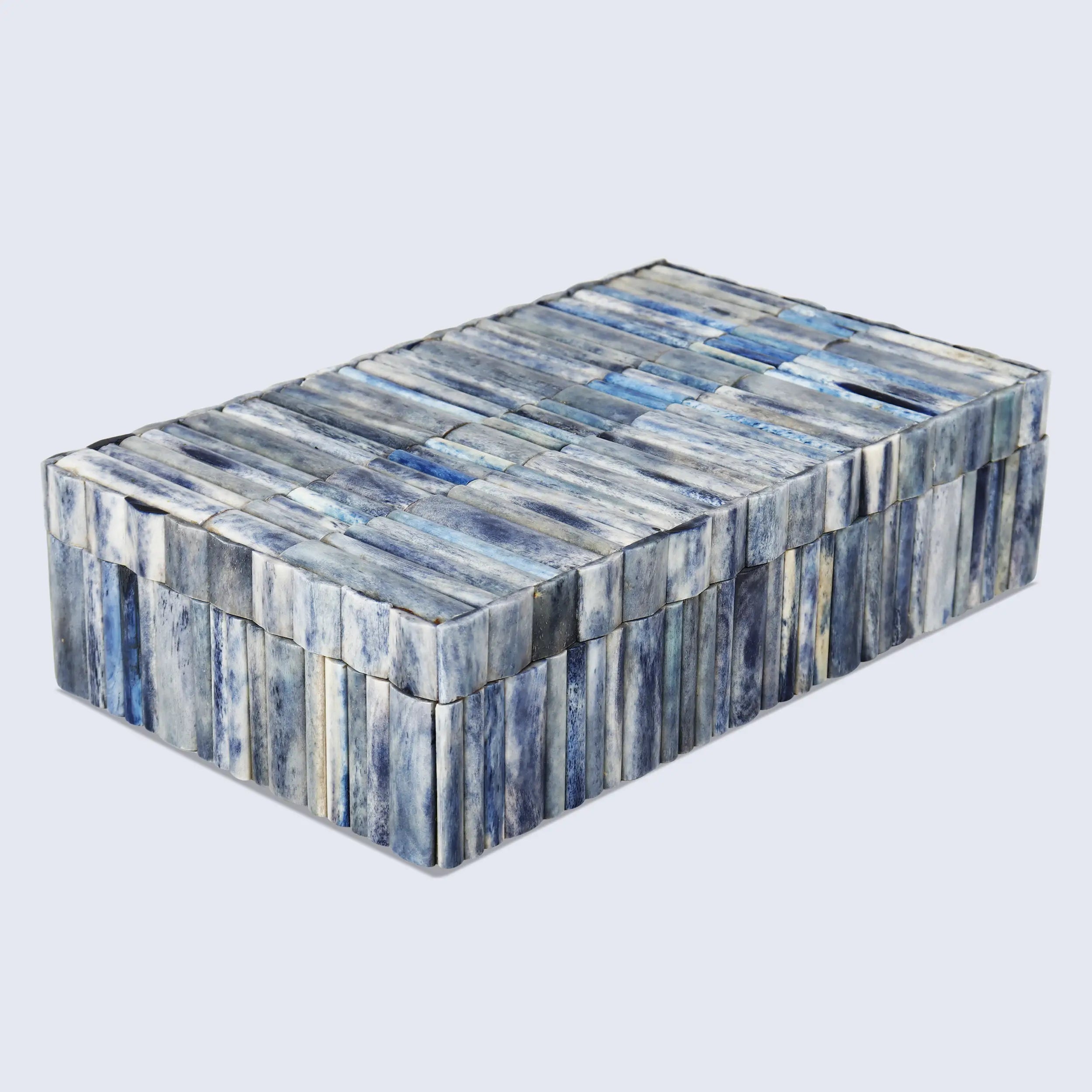 Decorative Box Ivory Ocean Collection Bone Inlay Multi Color 7 Sizes