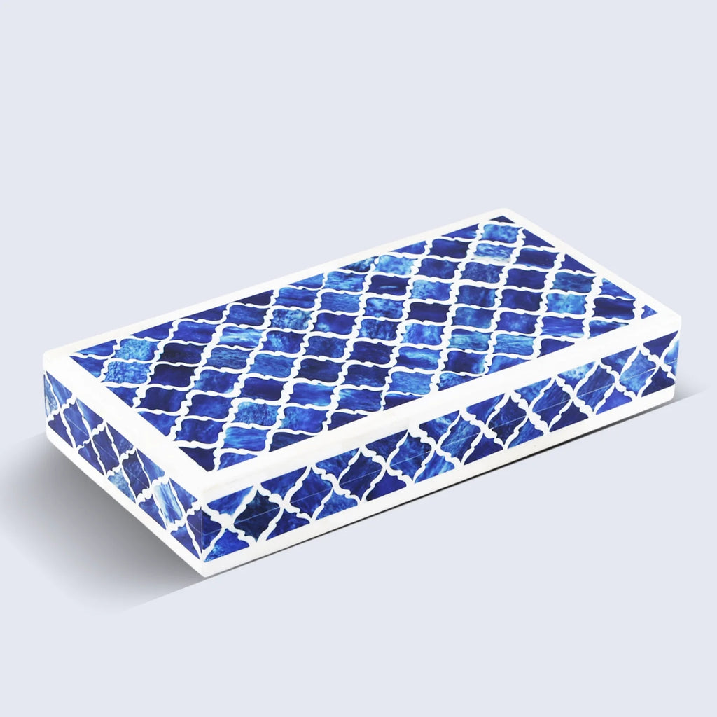 Decorative Box Patisserie Classic Collection Bone & Resin Inlay in 7 Sizes