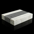 Black White Resin Inlay Decorative Storage Box – Mono Sprint Collection (7 Sizes)