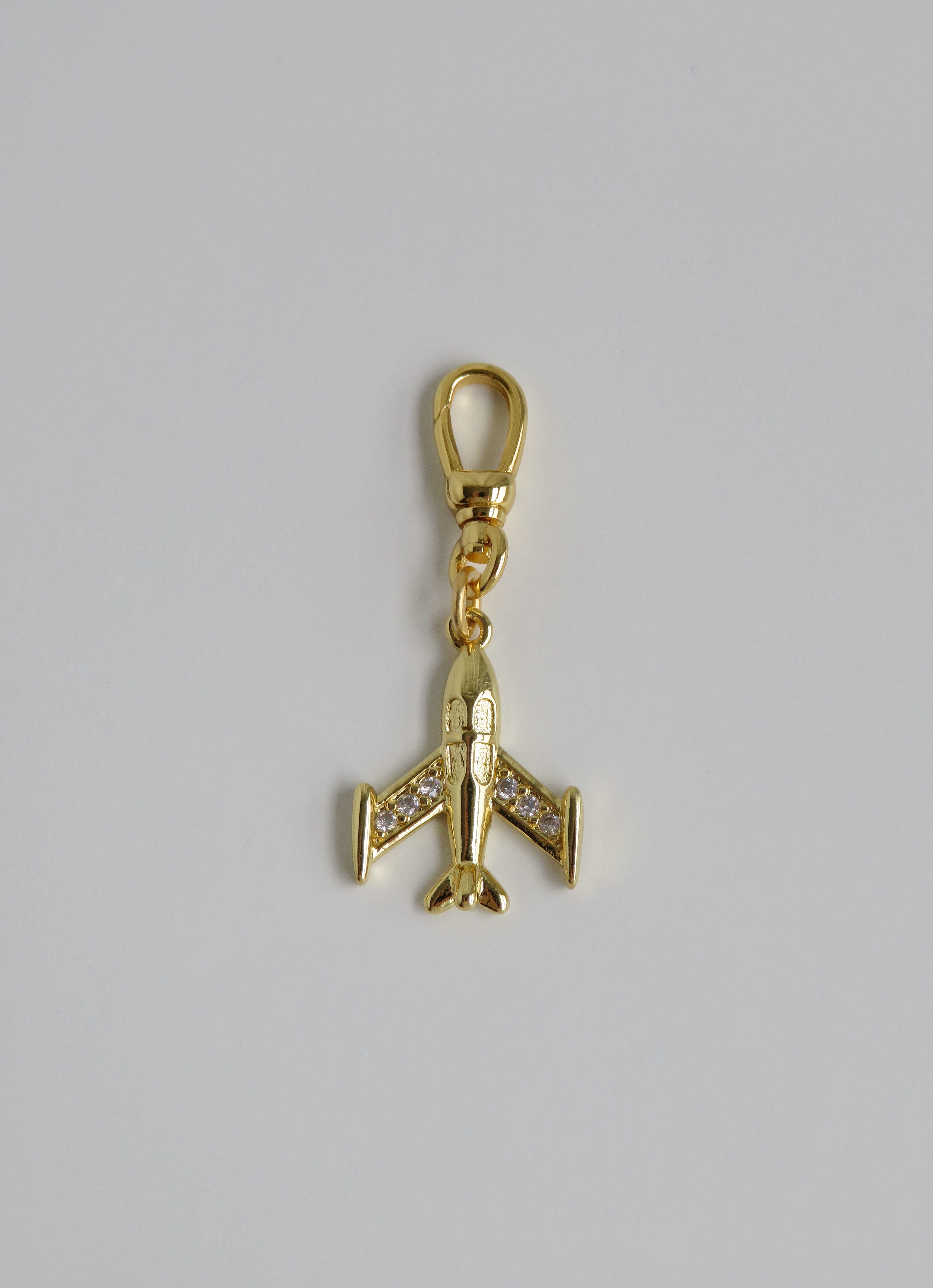 Airplane Pendant on Clasp
