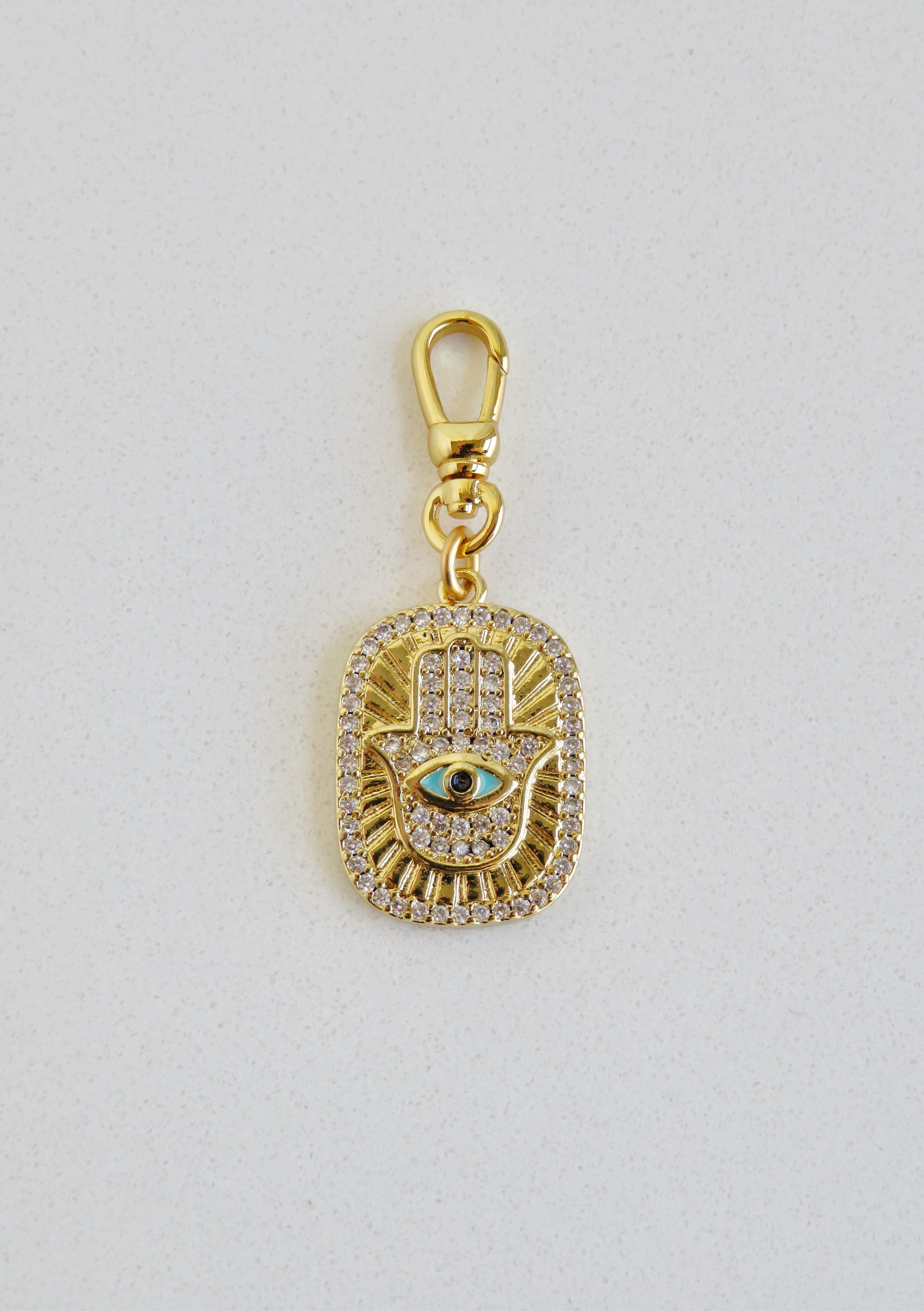 Hamsa - Hand of God Charm on Swivel Clasp