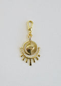 Aurora Diamond Evil Eye Pendant with Swivel Clasp