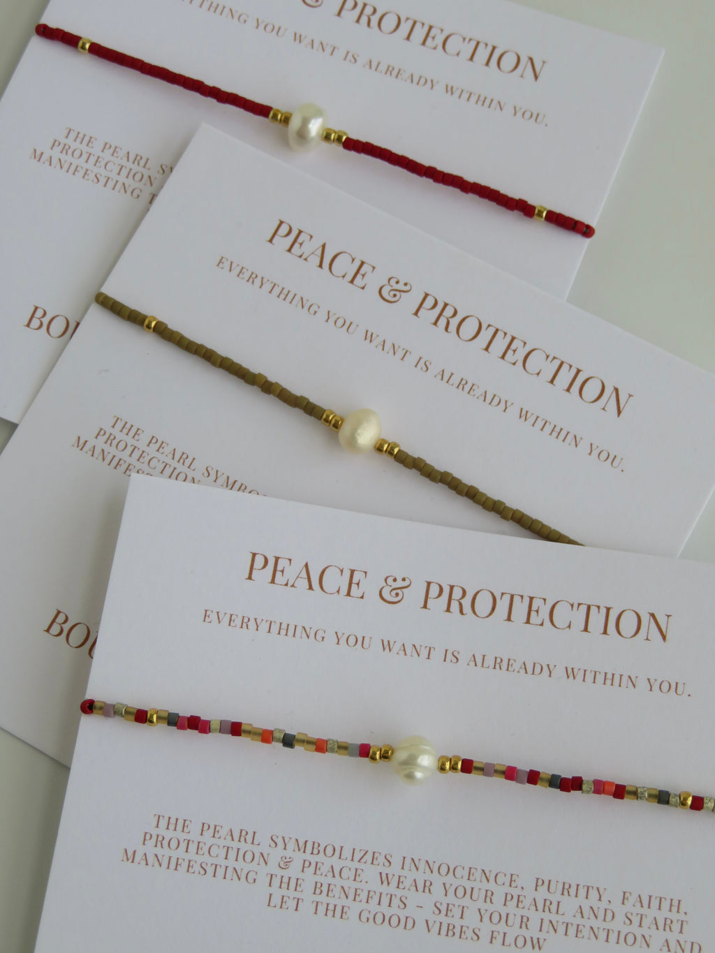 Manifest Peace - Pearl Bracelet