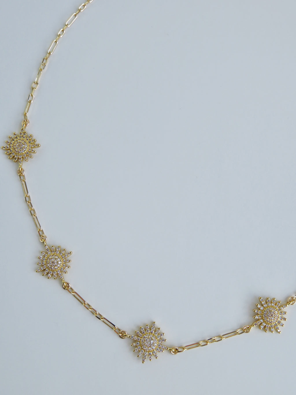 Diamond Sun Necklace