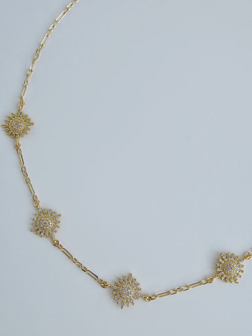 Diamond Sun Necklace