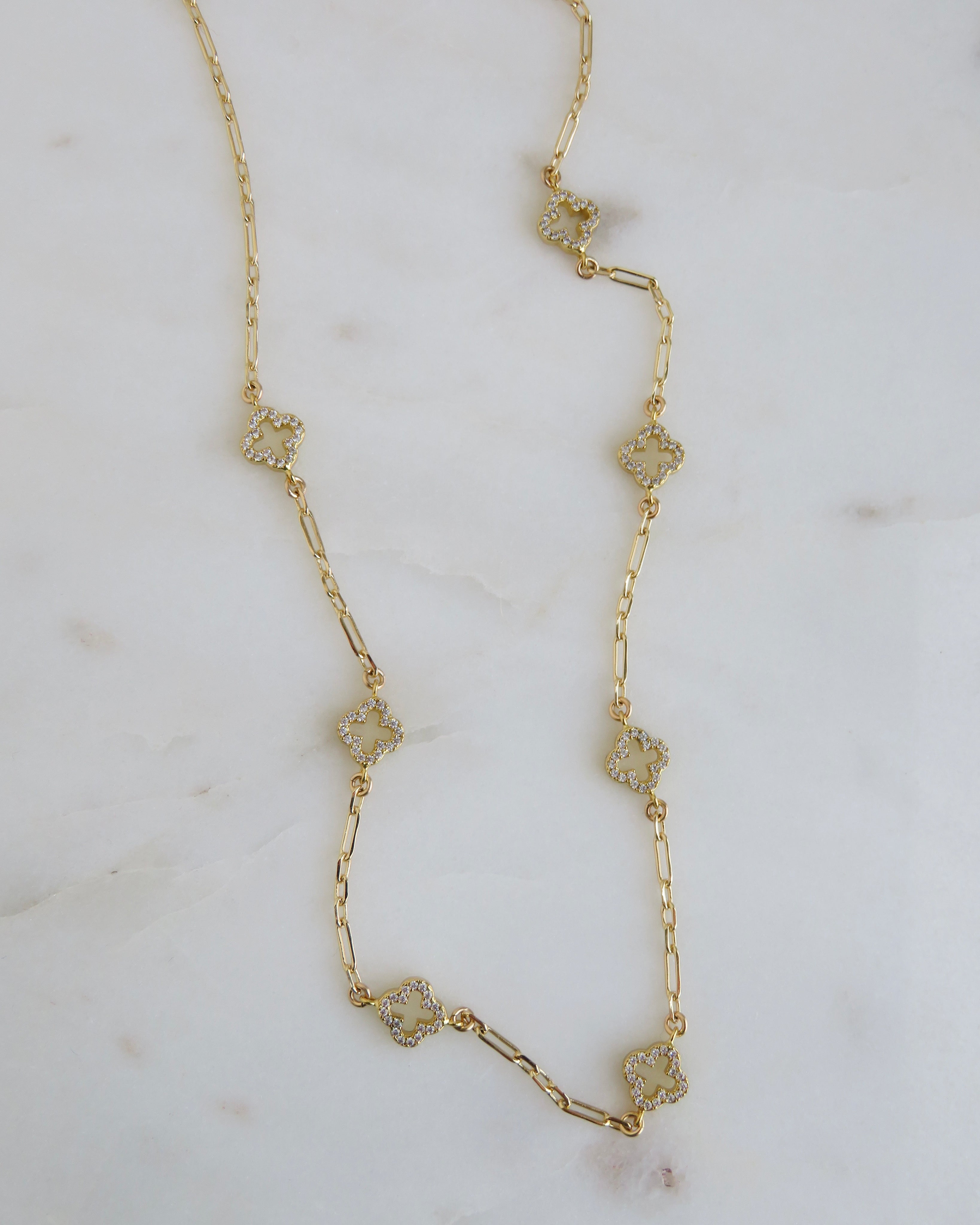 Diamond Clover Necklace