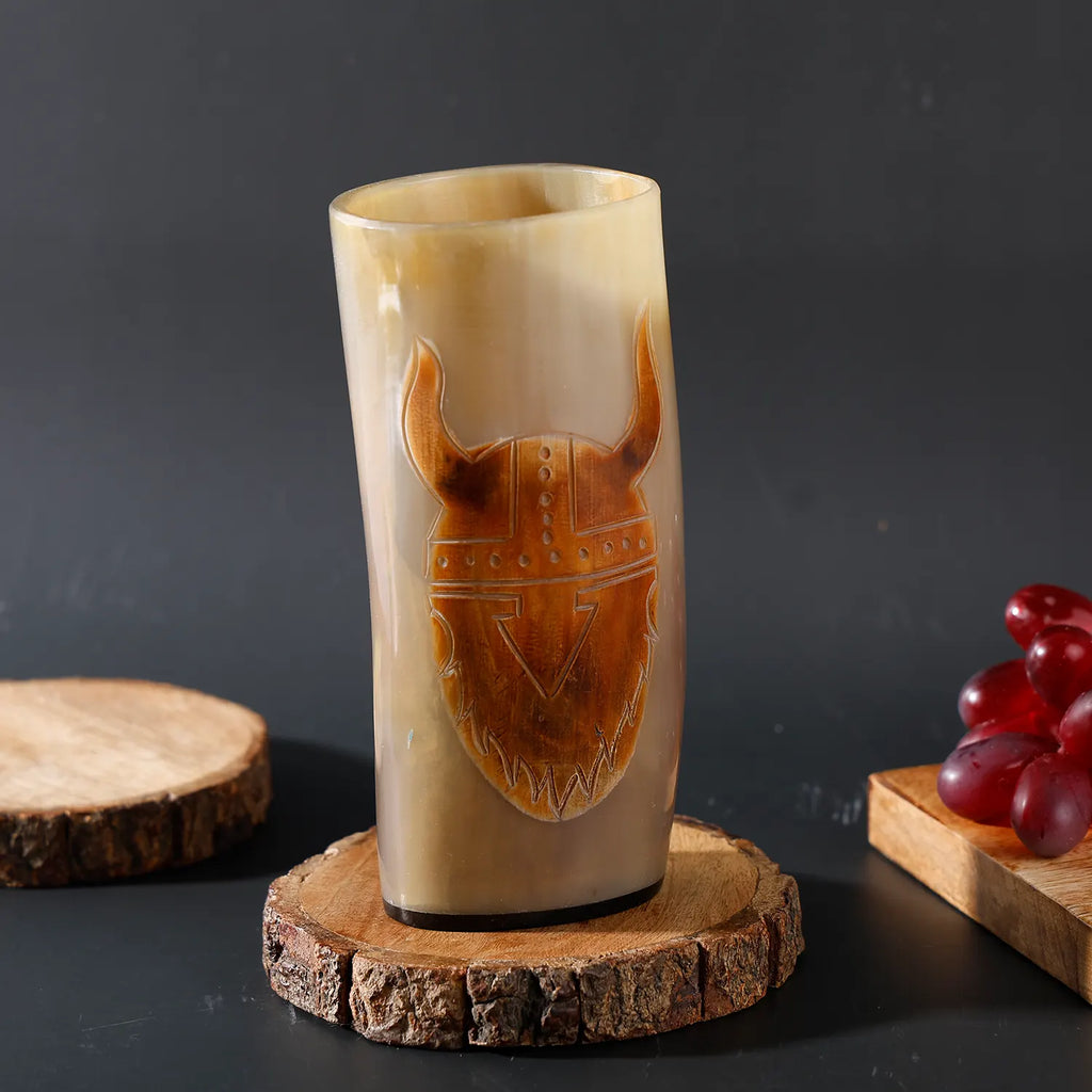 handmade skull craft drinking glasses and all purpose tumblers 8.-10oz mead pack of 1