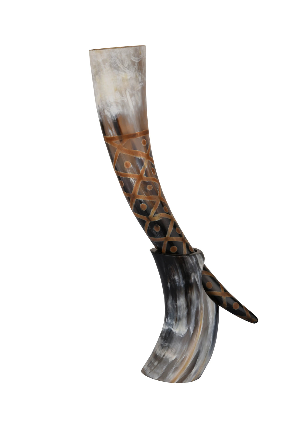 Drinking Horn with Stand Holds Up to 16 oz, Pack of 2
