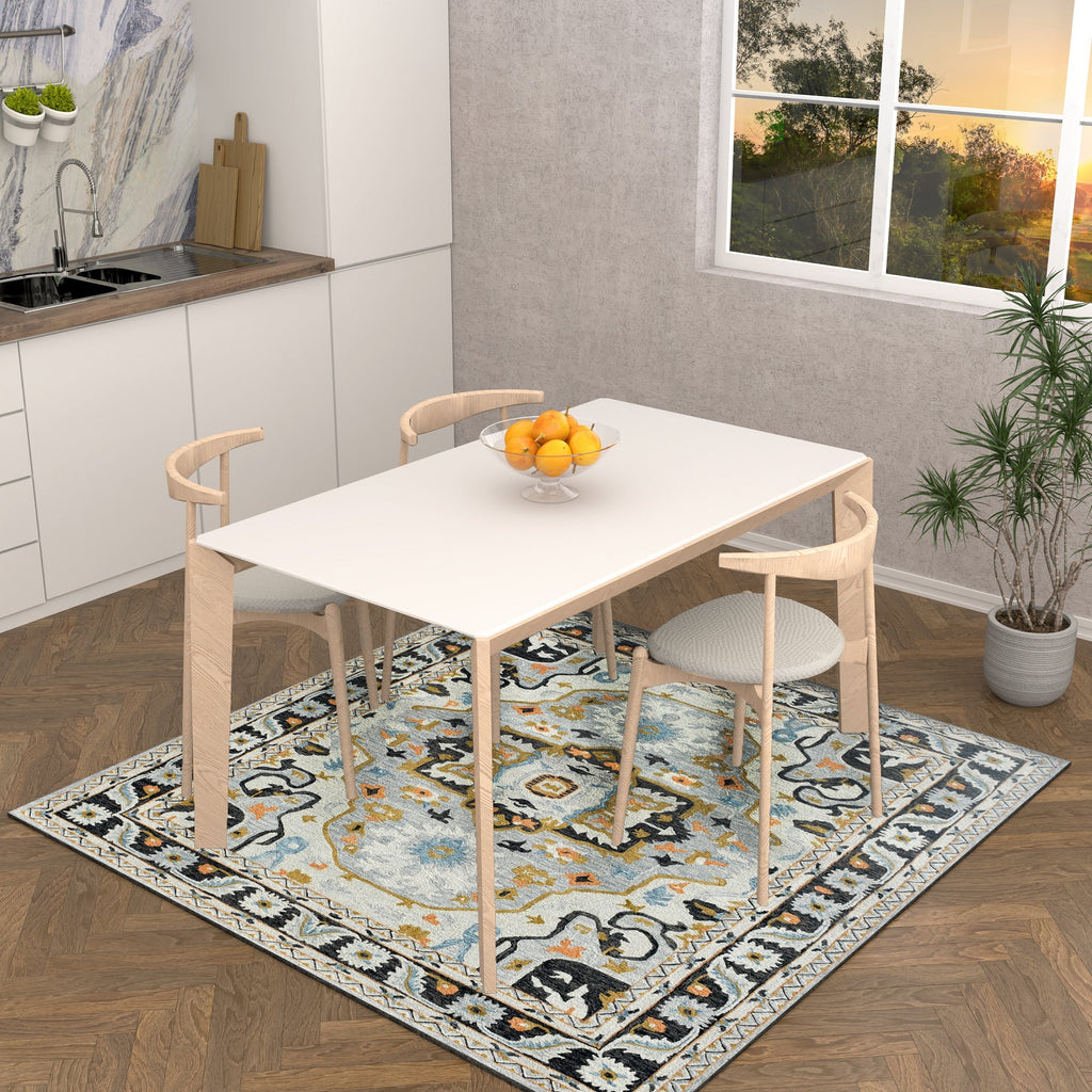 Premium Hand-Tufted Rug Made of 100% Wool  - Northern Tale - 6x6 Feet