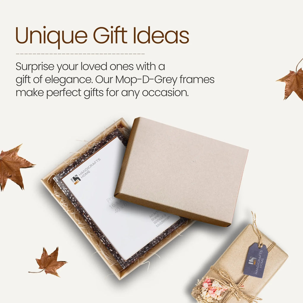 Poster Frame Mother of Pearl Collection, Grey, 20 Sizes