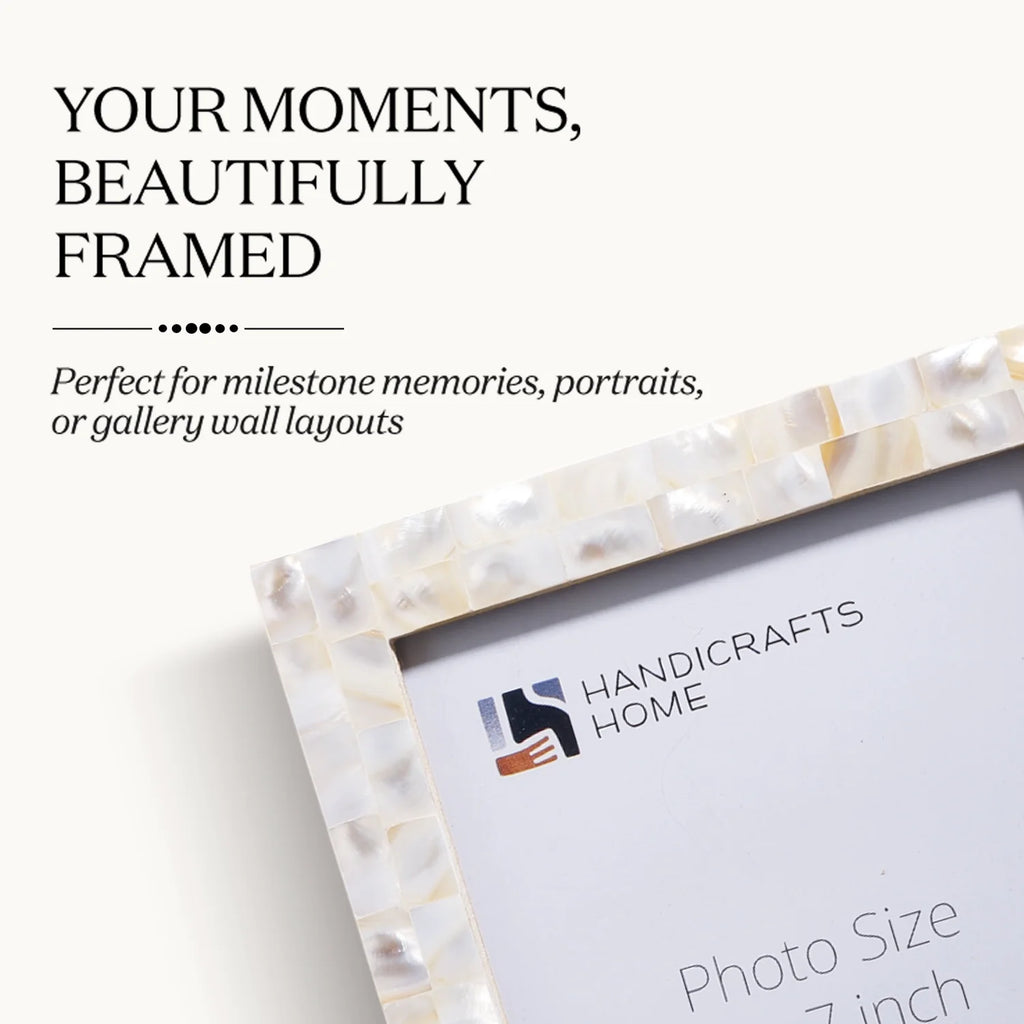 Picture Frame Combo Pack of 3 – Mother Of Pearl Collection, 5" x 7"