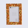 Picture Frame Crush Collection Mother of Pearl & Resin Inlay 4 Colors – 4x6"