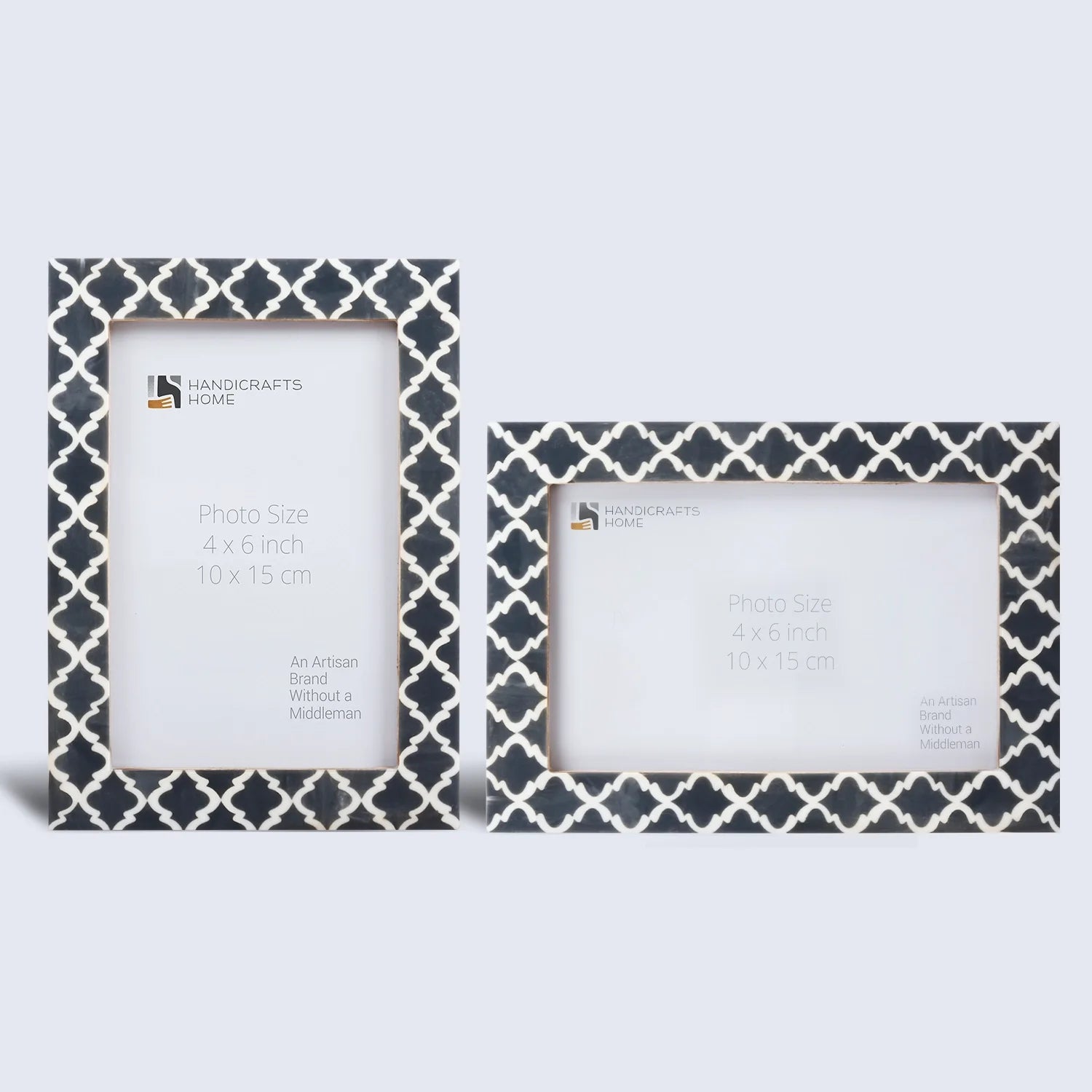 Casablanca Fumar Resin Inlay Picture Frame Set 2