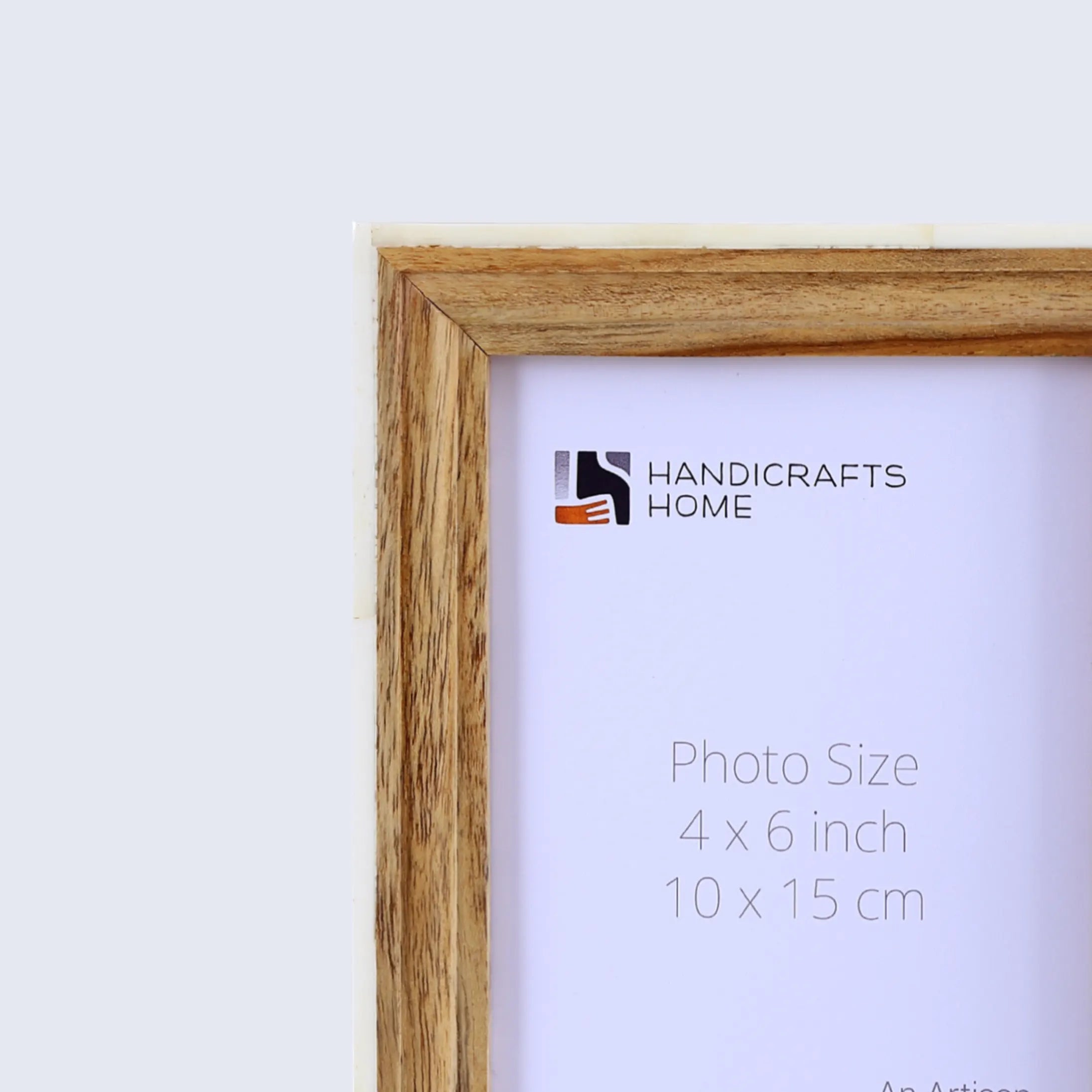Picture Frame Fairground Exhibit Collection Bone Inlay & Wood Natural – 4x6 & 5x7"