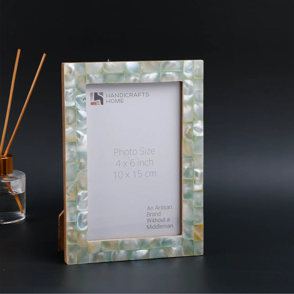 Mother of Pearl Inlay Picture Frame Green 4x6 5x7 8x10