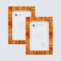 Picture Frame Classic Collection Bone Inlay Orange Pack of 2 – 3 Sizes