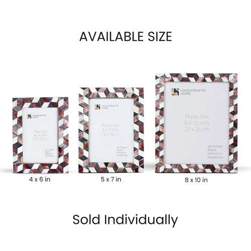 Arctic Stone Handmade Bone Inlay Picture Frame 4x6 5x7 8x10