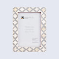 Picture Frame Avant Ashley Collection Bone & Resin Inlay White & Grey – 4x6, 5x7 & 8x10"