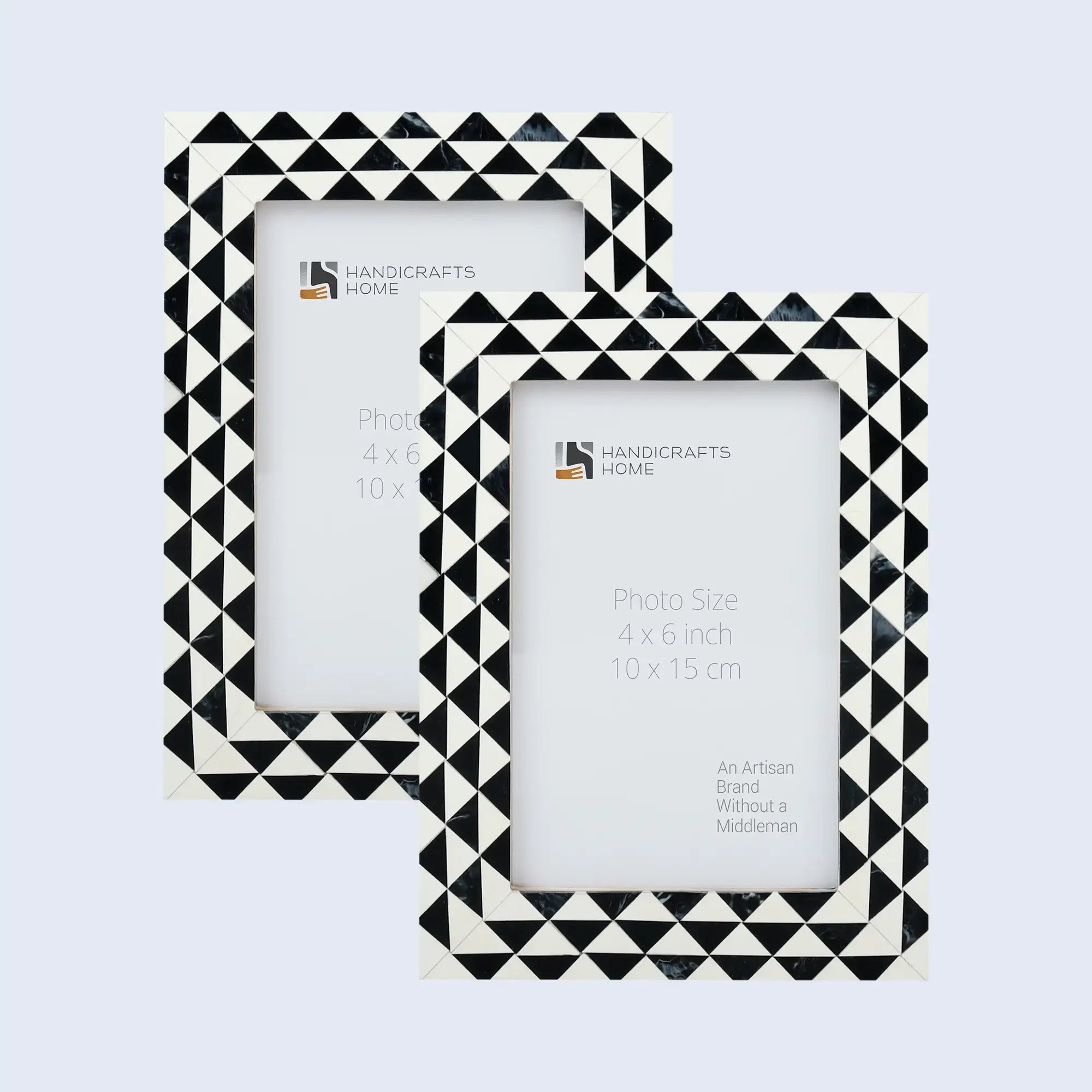 Picture Frame Marquet Prism Pattern Collection Resin Inlay Multi Color Pack of 2 in 8 Sizes