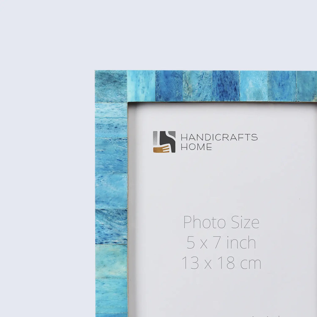 Picture Frame Classic Collection Bone Inlay Turquoise Pack of 2 – 3 Sizes