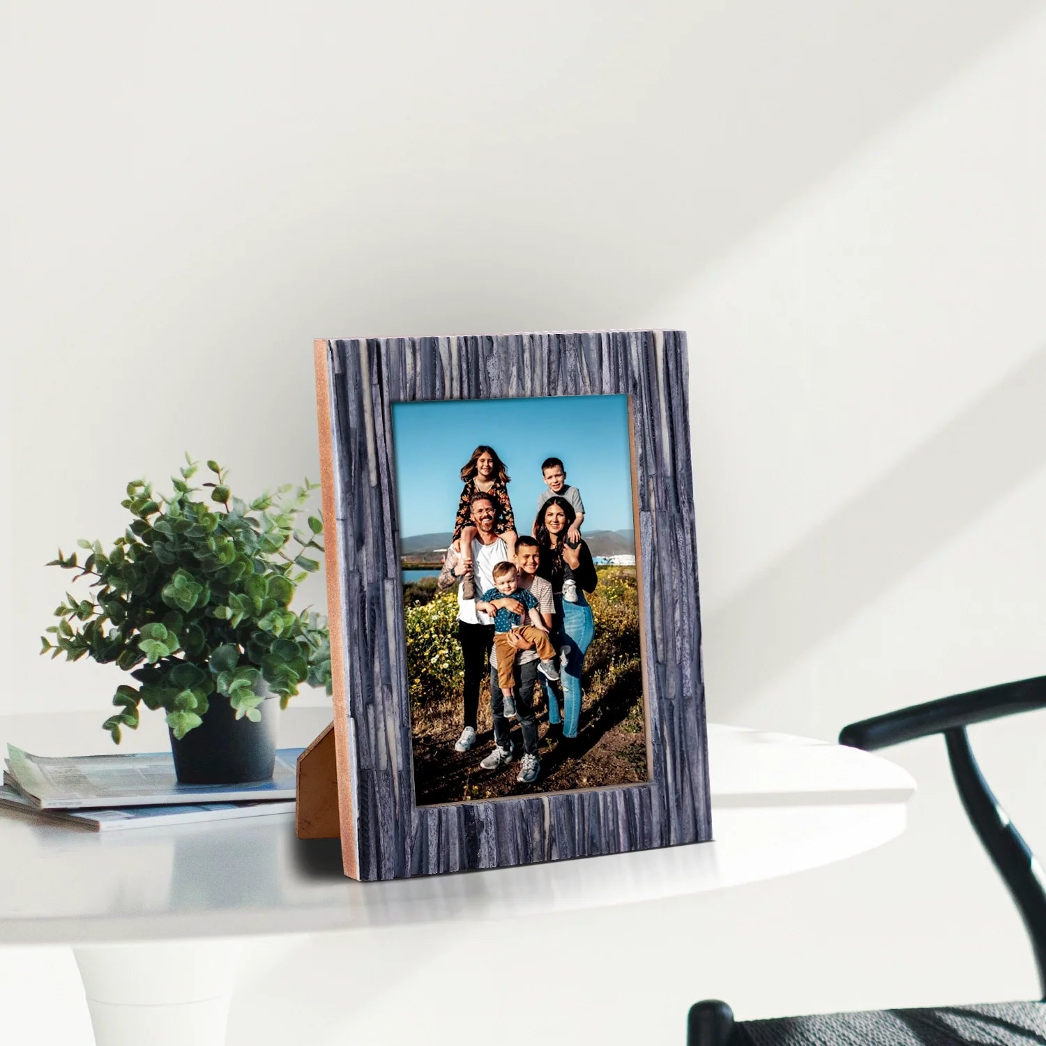 Picture Frame Koyala Kachcha Collection Bone Inlay Multi Color 4x6 5x7 8x10"
