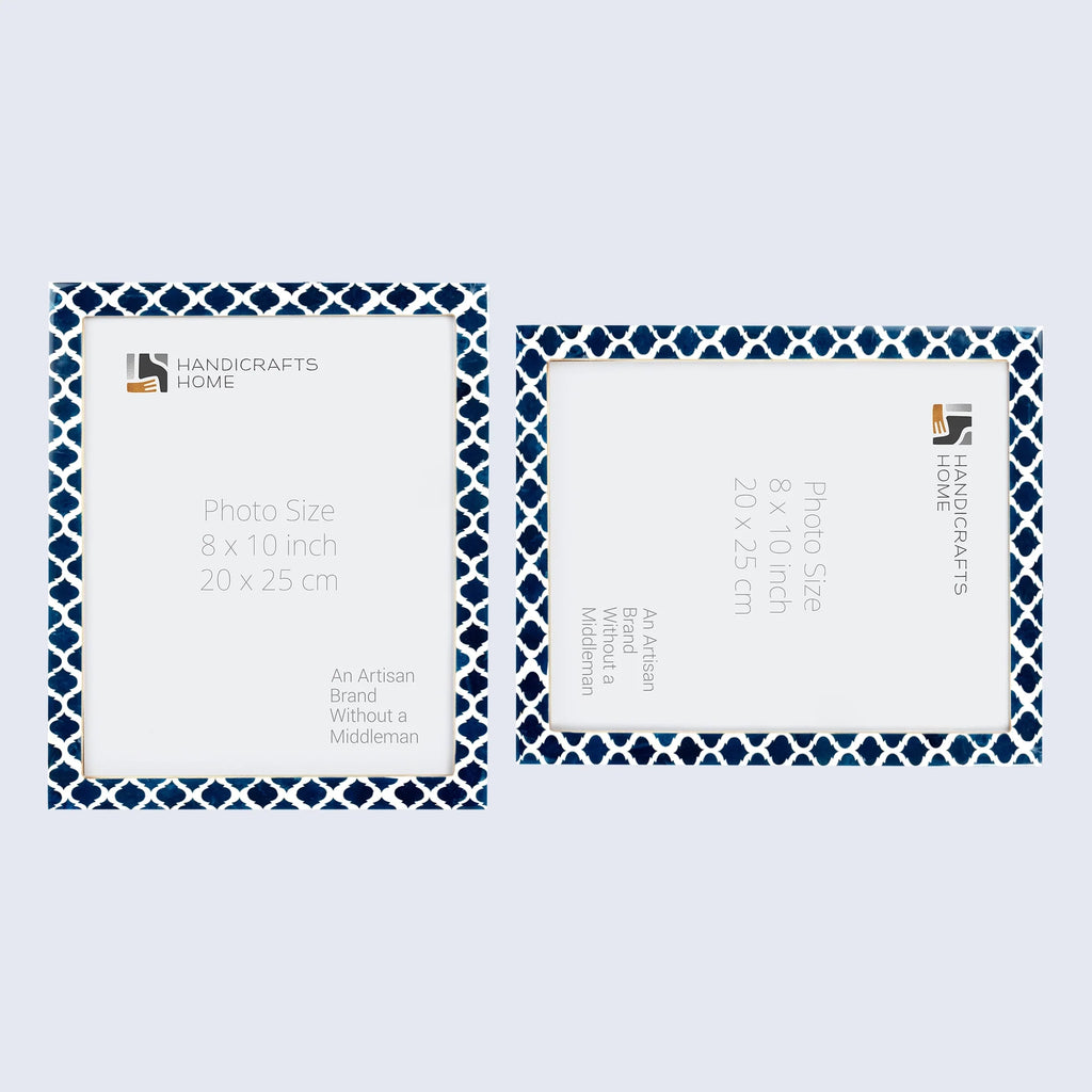 Casablanca Medianoche Resin Inlay Picture Frame Set 2