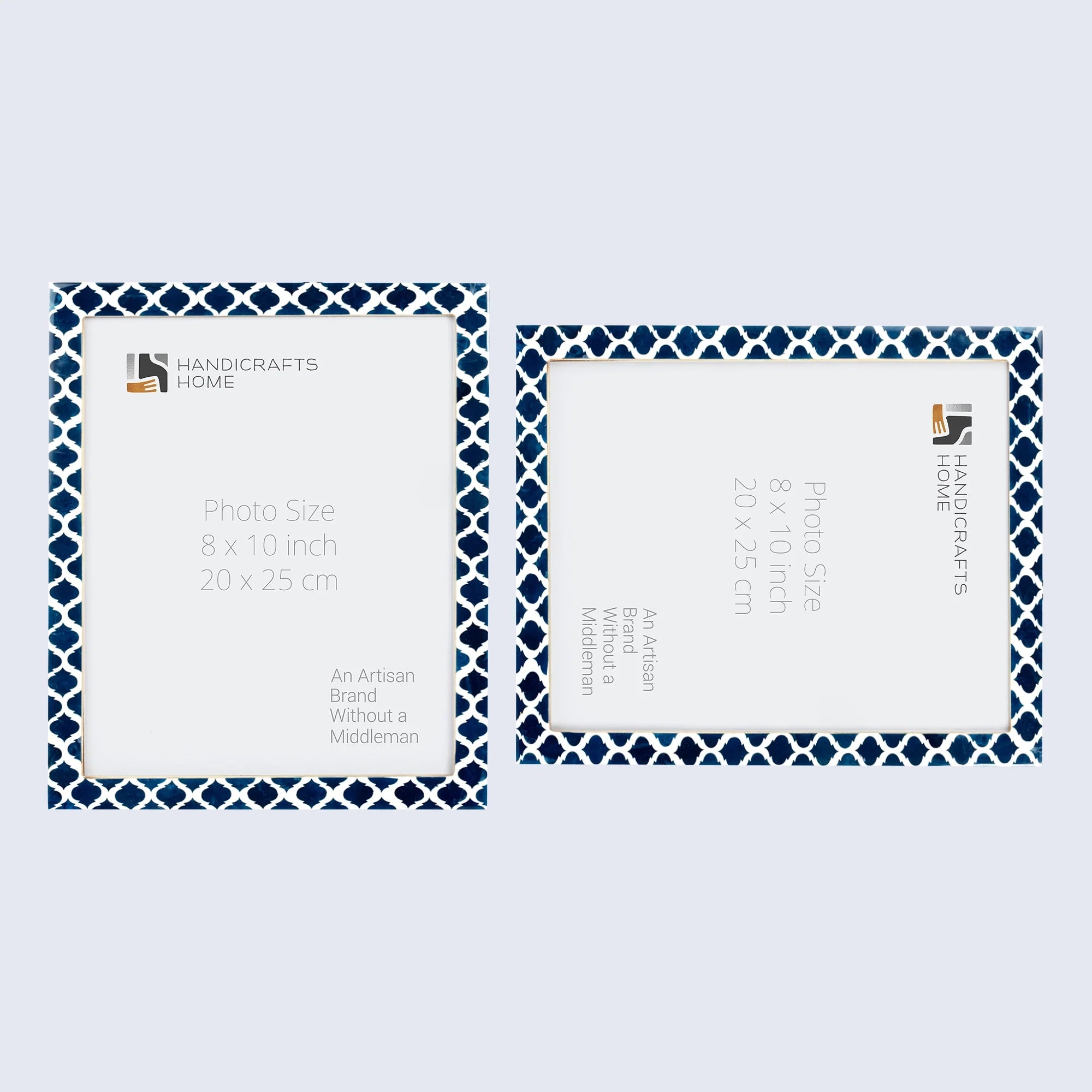 Casablanca Medianoche Resin Inlay Picture Frame Set 2