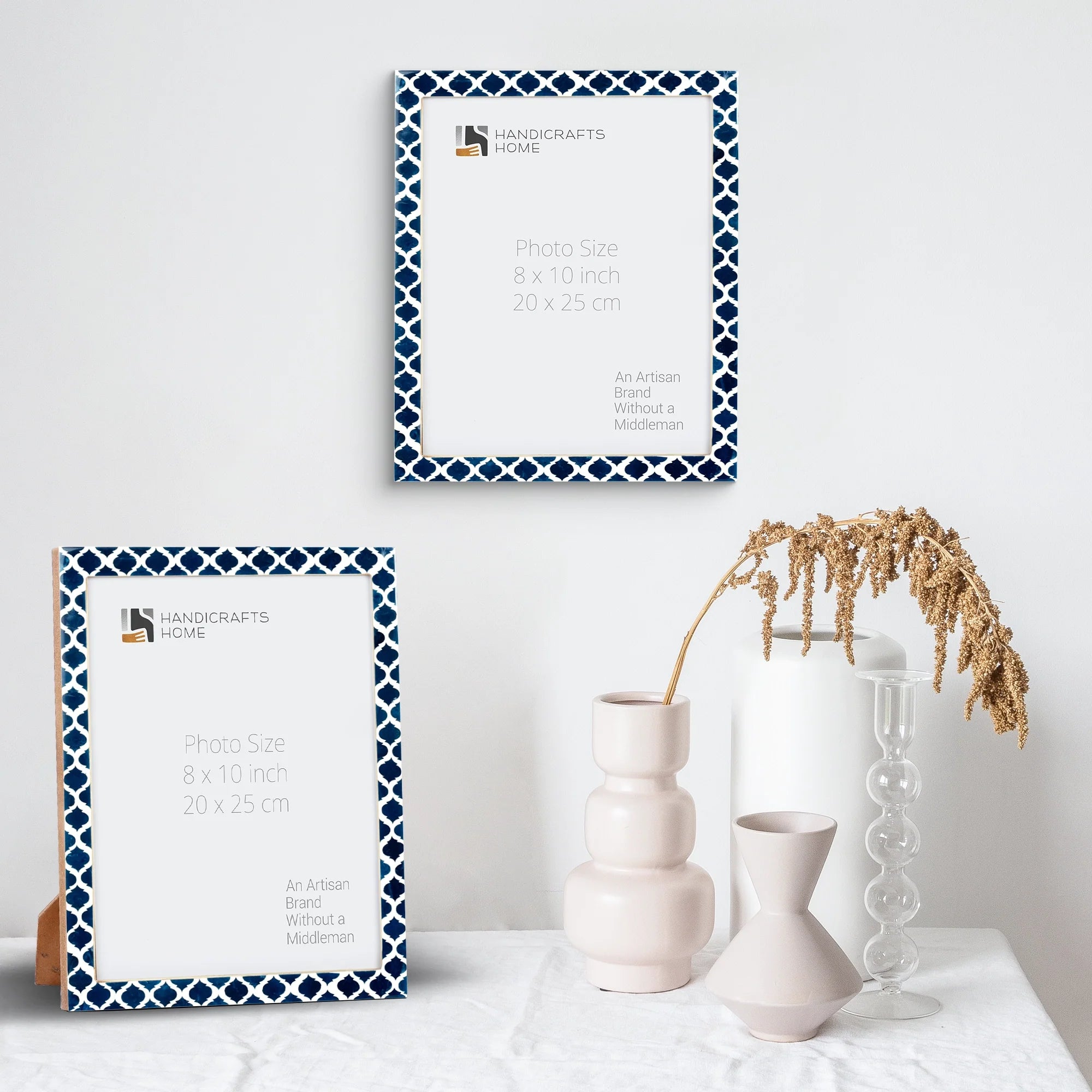 Casablanca Medianoche Resin Inlay Picture Frame Set 2