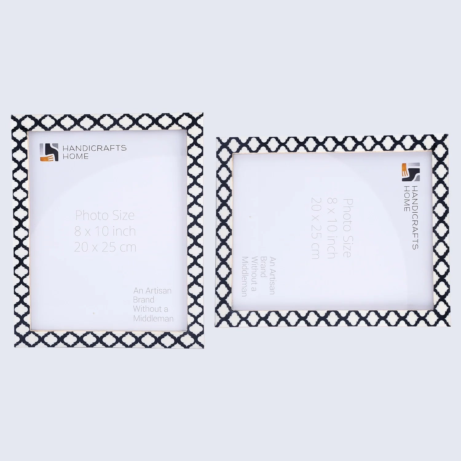 Casablanca Negra Resin Inlay Picture Frame Set 2