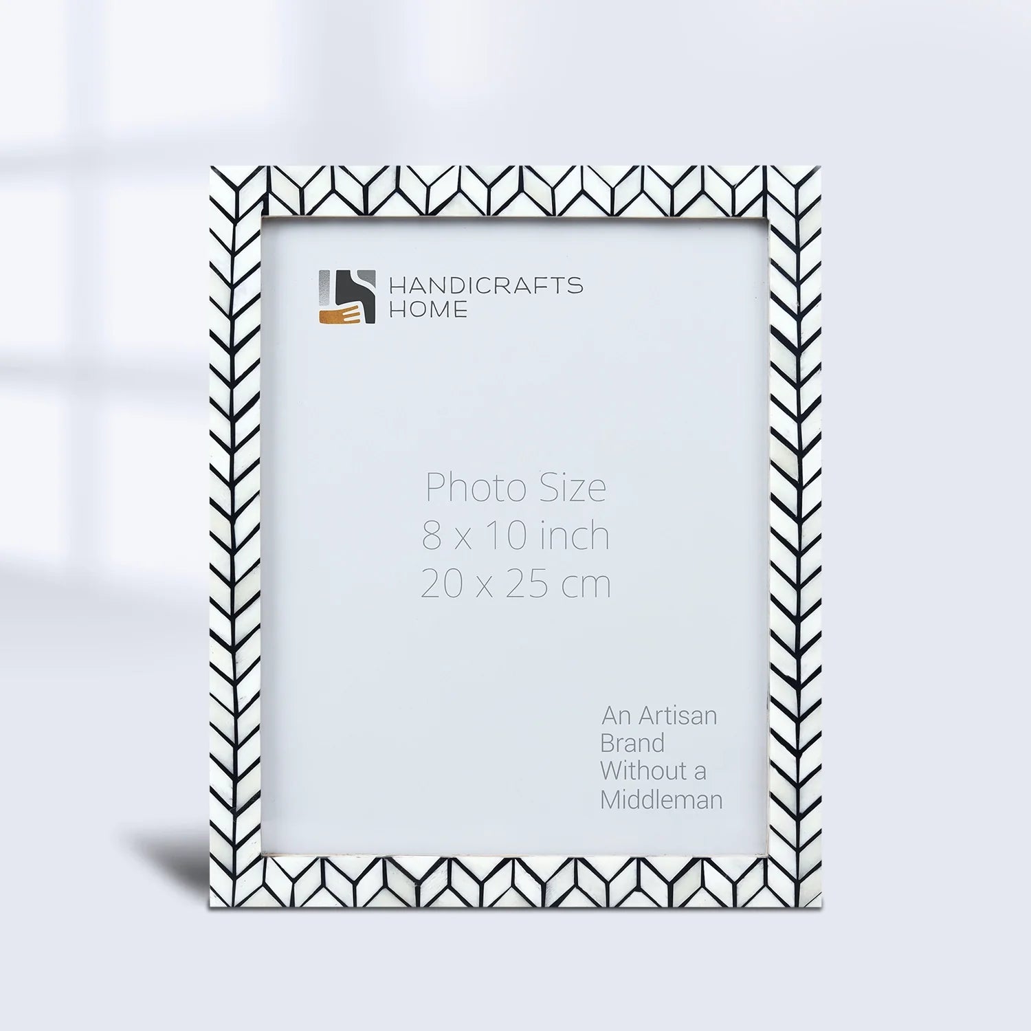 Picture Frame Artic Horizon Collection Bone Inlay & Resin Black & White – 3 sizes