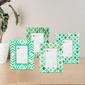 Mosaic Green 4x6 Picture Frame Set - Combo Pack of 4