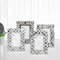 Mosaic Grey 4x6 Picture Frame Set - Combo Pack of 4