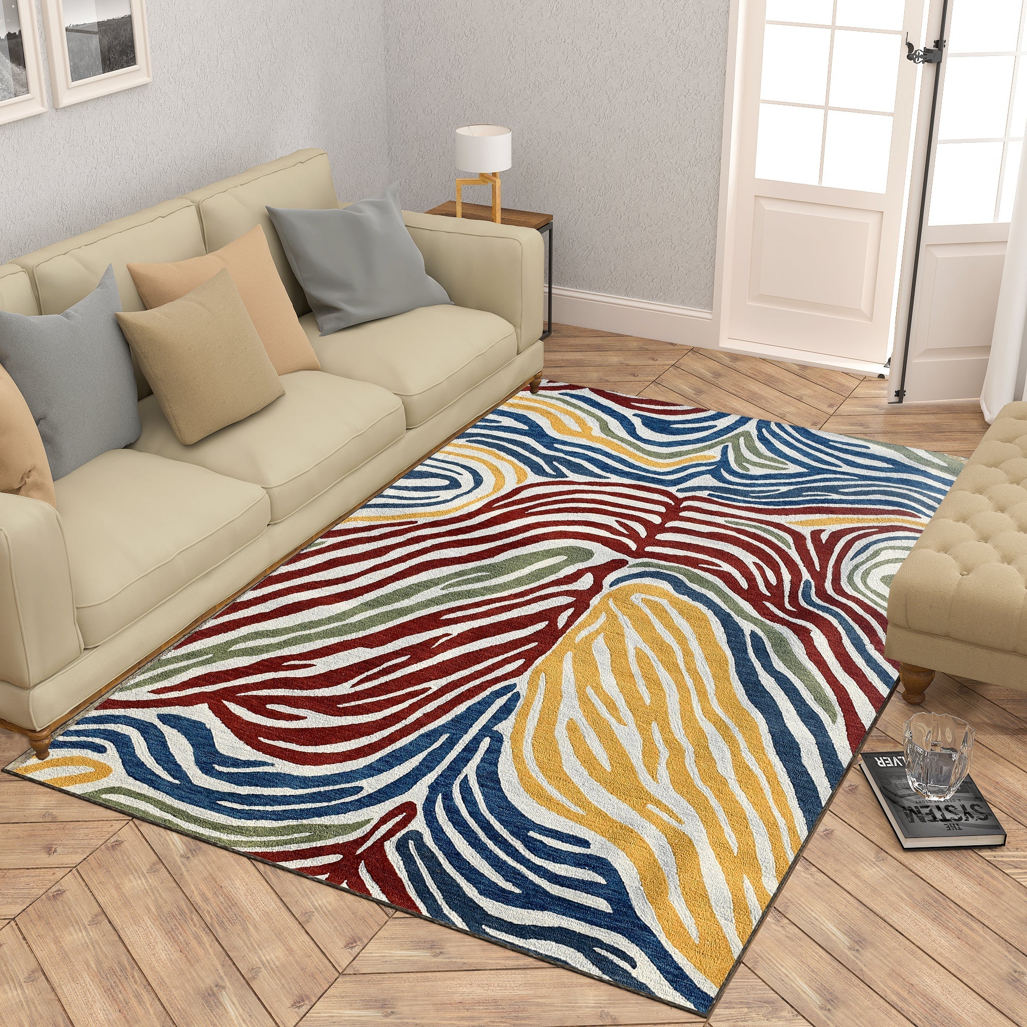 Premium Hand-Tufted Rug Made of 100% Wool  - Savanna - 6x9 Feet
