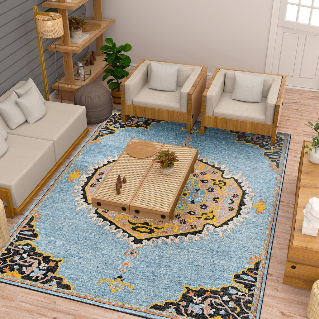 Premium Hand-Tufted Rug Made of 100% Wool  - Shivanka - 8x10 Feet